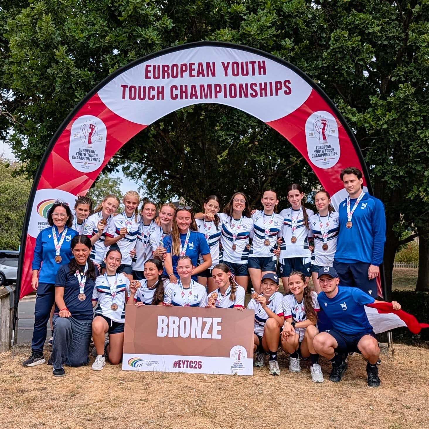 La sélection Filles U15, médaillée de bronze