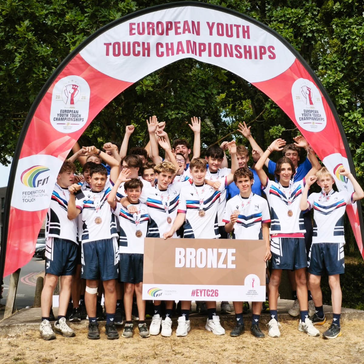 La sélection Garçons U15, médaillée de bronze